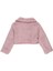 Kız Bebek Şal Yakalı Crop Peluş Ceket 2