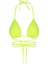 Neon Yeşil Belden Bağcıklı Üçgen Bikini Takımı 3