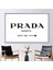 1 Parça Beyaz Çerçeveli Kanvas Tablo, Prada Marfa 1837 ml Tuval, Soyut Kanvas, 1