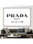 1 Parça Beyaz Çerçeveli Kanvas Tablo, Prada Marfa 1837 ml Tuval, Soyut Kanvas, 2