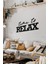 Time To Relax Yazılı Dekoratif Ahşap Tablo 2