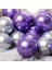 10 Adet Krom Mor Gümüş Renk Balon 1