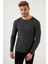 Slim Fit Bisiklet Yaka Pamuklu Triko Kazak Erkek Kazak 6353418 2