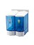 (Ün-Ev) Mini 2'li Sıvı Sabunluk (Sıvı Sabun Dispenseri) 250X2=500 cc Şeffaf-Mav 3564-1 1