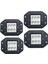 4 Adet 6 Ledli 4500 Lümen Off Road Gömme Sis Lambası 1