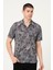 Desenli Kısa Kollu Erkek Gömlek 1