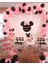 50 Adet Minnie Mouse Konsept Balon ve Şerit Zincir 1