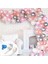 100 Adet Rose Gold Pembe Beyaz Gümüş Krom Konfetili Renkte Zincir Balon Seti 1