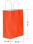 Büyük Boy 25X31 cm Büküm Saplı Kağıt / Karton Çanta-Poşet Kırmızı 1
