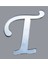 Pleksi Harf Gümüş Renk T Harfi 1