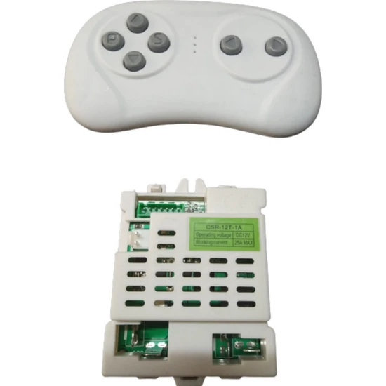 Minico Toys Minicotoys Dolu Akülü Araba Beyni Anakart (CSR-12T-1A) 2,4 Ghz 12 Volt Alıcı + Verici Devre