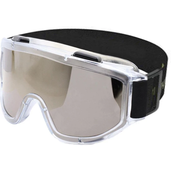 Nzb Iş Güvenlik Gözlüğü Antifog Buğulanmaz Koruyucu Gözlük Ventilli S550 Gümüş