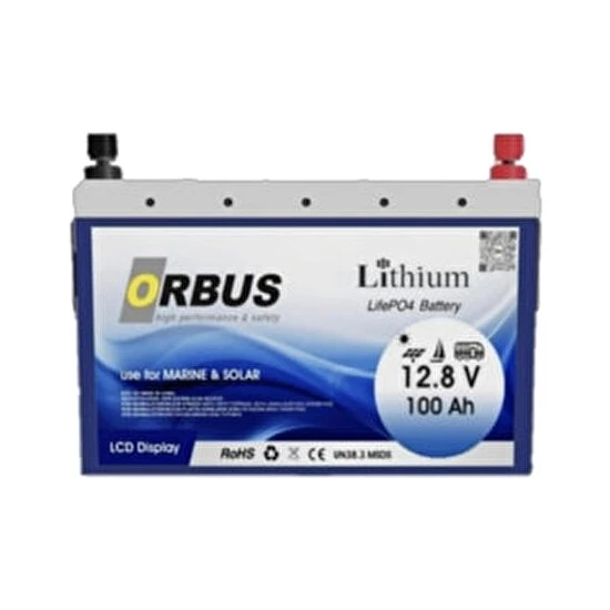 Orbus 100AH 12.8V Volt Lityum Lifepo4 Akü Batarya