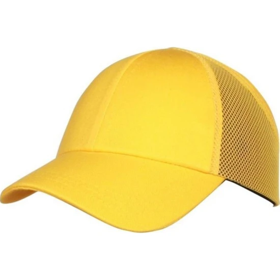 İstanbul e-Hırdavat Iş Güvenliği Koruyucu Darbe Emici Top Kep Şapka Baret Sarı