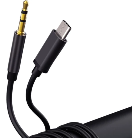 Buffer® Type C Android ve 3.5 mm Kulaklık Girişli Ses Dönüştürücü Aux Kablo