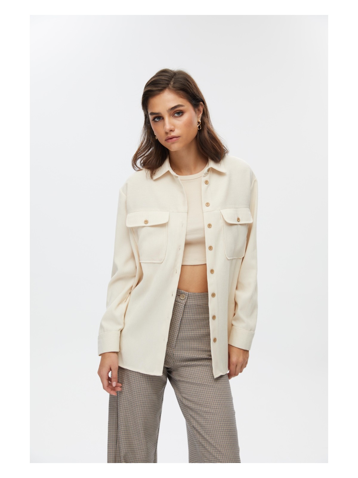 Stella Pulvis Düğme Detaylı Kadın Gömlek - Görsel 6