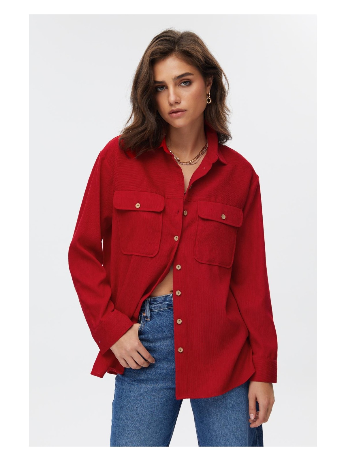 Stella Pulvis Düğme Detaylı Kadın Gömlek - Görsel 7