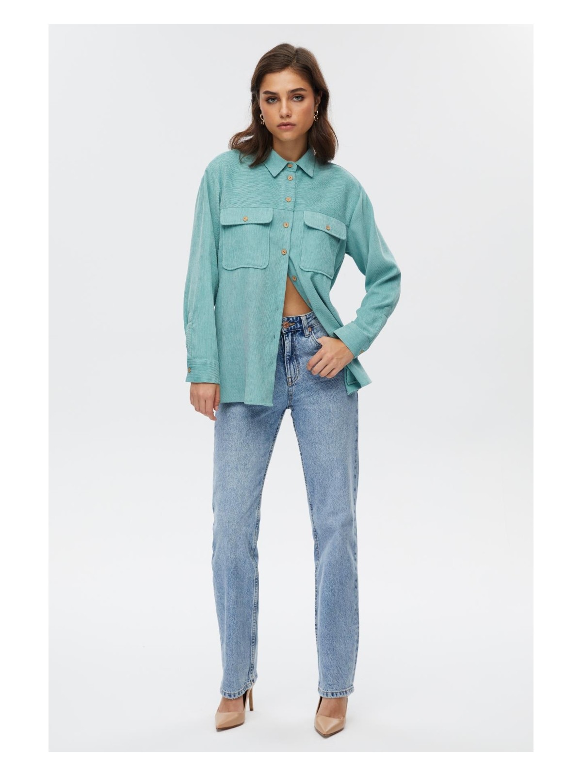 Stella Pulvis Düğme Detaylı Kadın Gömlek - Görsel 5