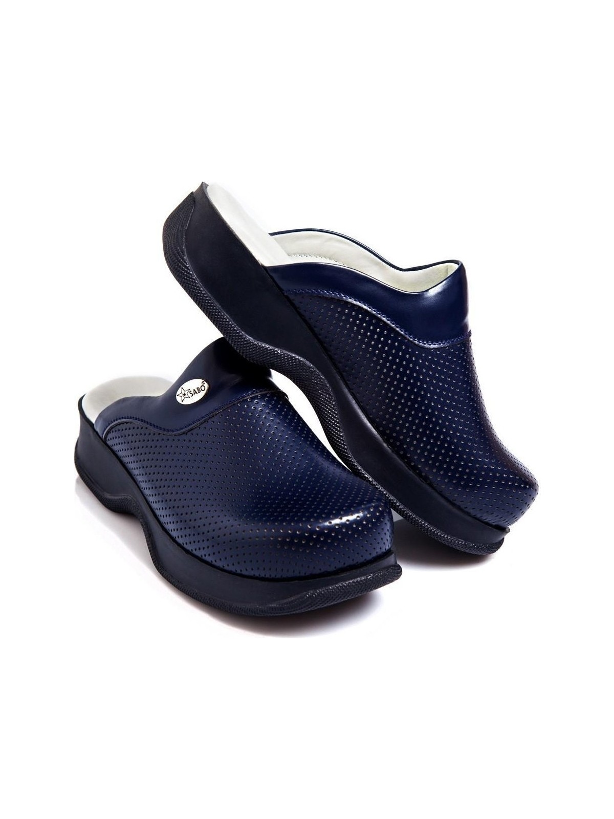 Blum Sabo Terlik Lacivert Erkek Sabo Hastane -Doktor-Hemşire-Aşçı- Personel Ortopedik ve Anatomik Rahat Konforlu Terlik