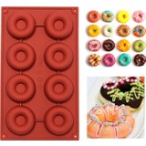 Adarya Donut Silikon Kek Kalıbı 8'li