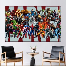 Kayra Export 1 Parça Kanvas Tablo, Marvel Süper Kahraman, Çocuklar Kanvas, Çocuk Odası Kanvas Sanatı,