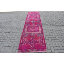 Kayra Export Eskitme Halı Türk Halısı Halı 88X348 Cm Pempe Halı Kabilesı Merdiven Halı  Koridor Halı  8595