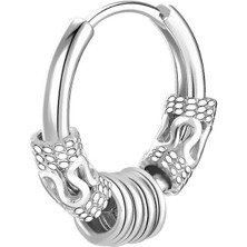 Chavin Çelik Gotik Dizayn Bayan Erkek Tek Küpe ET05