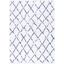 Maze Tile Antrasit Desenli Peluş Halı 7454