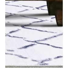 Maze Tile Antrasit Desenli Peluş Halı 7454