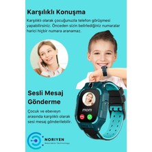 Noriyen Q19 Sim Kartlı Kameralı Gizli Dinleme Konumlu Konuşmalı Sos Çocuklar İçin Akıllı Çocuk Takip Saati