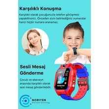 Noriyen Q19 Sim Kartlı Kameralı Gizli Dinleme Hatlı Sos Gps Erkek Kız Çocuklar İçin Akıllı Çocuk Takip Saati