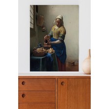 Postermanya The Milkmaid - Süt - Johannes Vermeer Sanatsal Poster