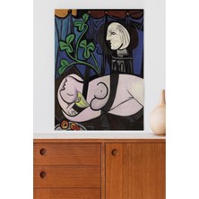 Postermanya Yeşil Yapraklar ve Büst - Pablo Picasso Sanatsal Poster