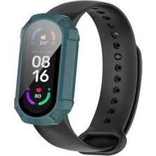 Basias Xiaomi Mi Band 7 Uyumlu Ekran ve Kasa Koruyucu Silikon Kılıf 360 Tam Koruma