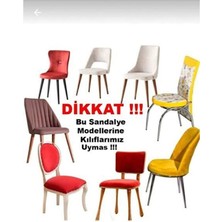 Tuchmall Sandalye Örtüsü Yüksek Kaliteli ve Esnek Yıkanabilir Sandalye Kılıfı Likralı 6 Adet Antrasit