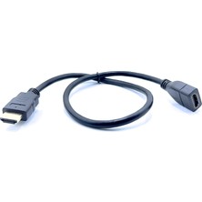 Aogo 50CM HDMI Uzatma Kablosu Dişi Erkek HDMI 0.5m High Speed Extension Cable Yarım Metre