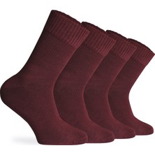 Nova Socks Kadın 4'lü Bambu Lastiksiz Sıkmayan Extra Rahat Şeker Çorabı / Çorap