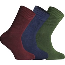 Nova Socks Kadın 3'lü Bambu Lastiksiz Sıkmayan ik Bilek Çorap /  Çorabı