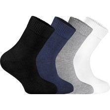 Nova Socks Kadın 4'lü Bambu Lastiksiz Sıkmayan Extra Rahat Şeker Çorabı / Çorap