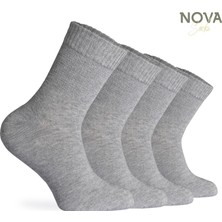 Nova Socks Kadın 4'lü Bambu Lastiksiz Sıkmayan Extra Rahat Şeker Çorabı / Çorap