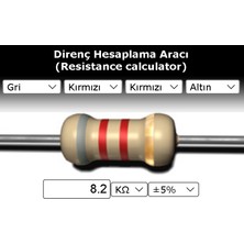 OEM 8.2 Kr (Kiloohm) Direnç 14 Watt