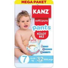 Kanz 7 Numara Külot Bebek Bezi Mega Paket 32 Adet