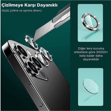 Binano Apple iPhone 11 Pro/11 Pro Max/12 Pro Taşlı Silver Kamera Koruyucu