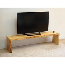 Entema Doğal Ağaç Masif Kütük Tv Sehpası 110CM ( Ağaç Ayak )