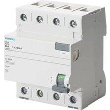 Siemens 4p 63a Kaçak Akım Koruma Rölesi