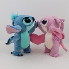 Prodigy Toy Çift Stitch Melek Sarılma Kalp Peluş Oyuncak - Mavi  (Yurt Dışından)