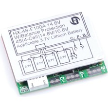 Zauss 4s 100A Kurulu 3.7V Bms Li-Po Lityum 18650 Pil Şarj Koruma Modülü