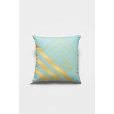 Gri Dekoratif Çift Taraflı Kırlent Yastık Kılıfı Gizli Fermuar Premium Kumaş 43 x 43 cm KRL996