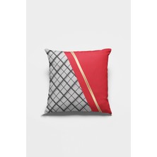 RugViva Siyah Dekoratif Çift Taraflı Kırlent Yastık Kılıfı Gizli Fermuar Premium Kumaş  43 x 43 cm KRL1012