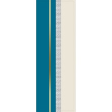 RugViva Turkuaz Leke Tutmaz Premium Tay Tüyü Dokuma Kumaş Masa Örtüsü Runner 40X140CM RNR485